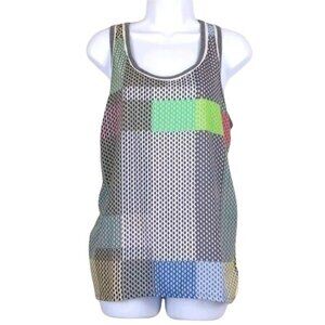 Democracy Women's Tank Top Gray, Yellow, black & green Size M